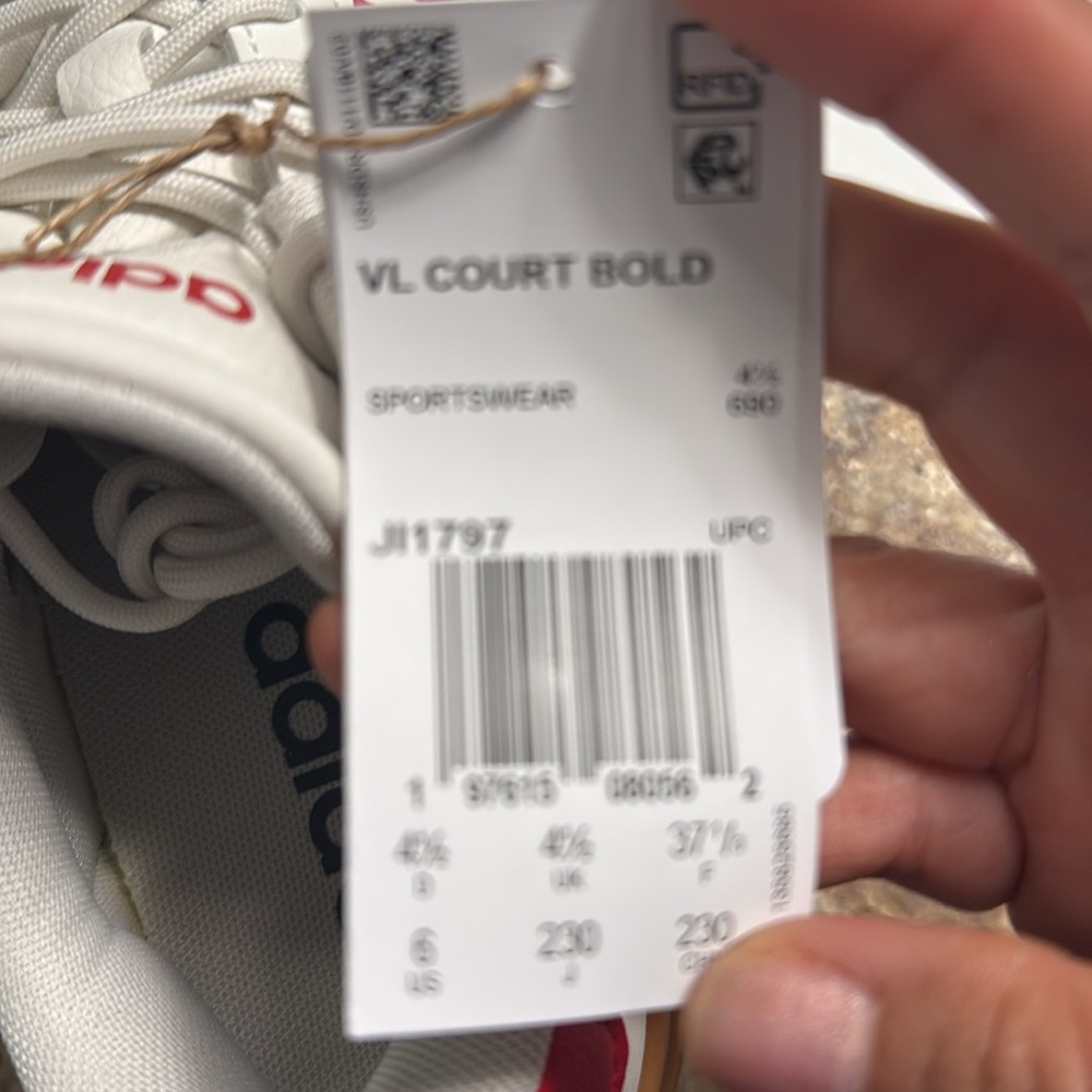 Adidas White and Red Sneakers - Picture 9 of 10